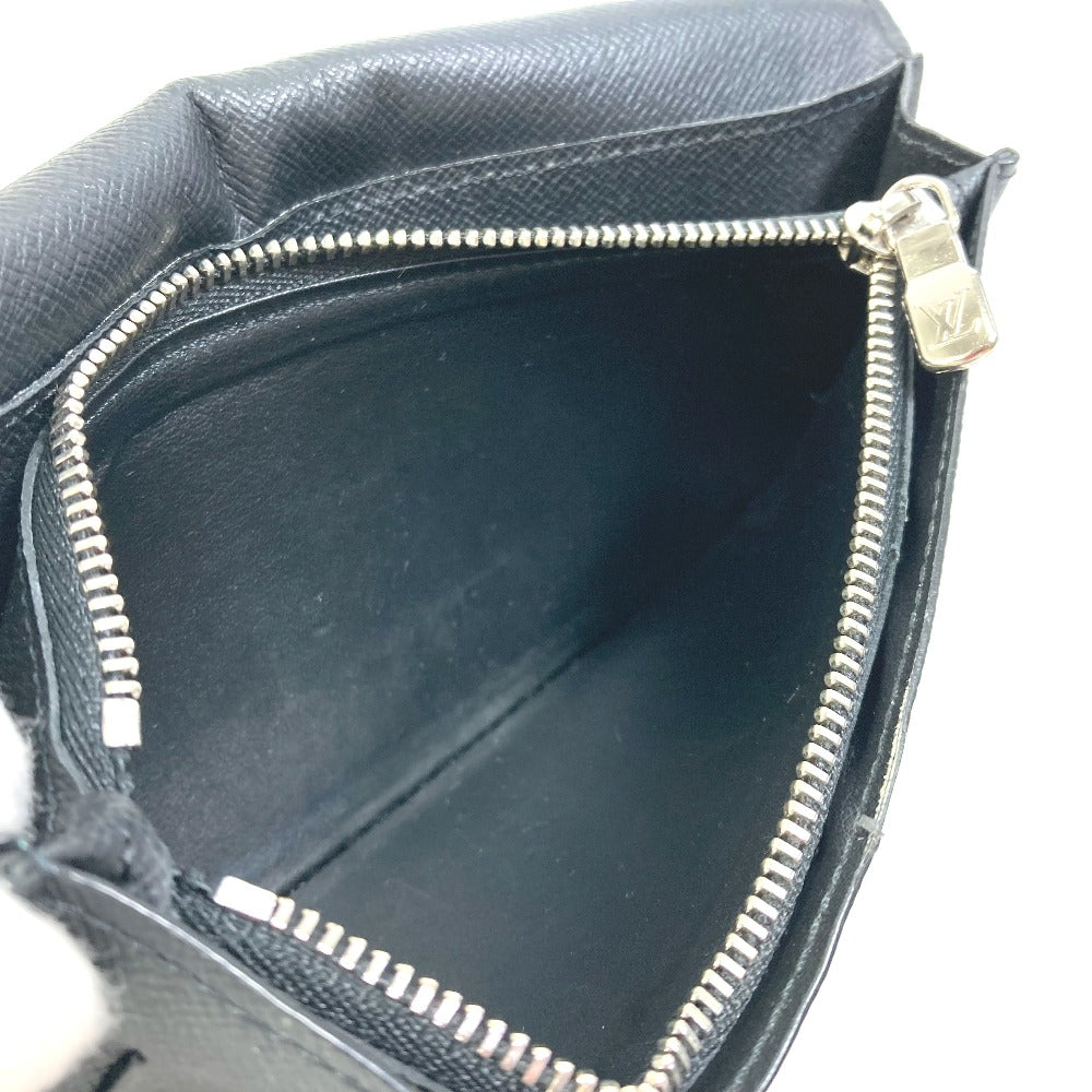 LOUIS VUITTON N40415 Damier Graphite Giant Portefeuille Brazza NM Bifold Long Wallet in Damier Canvas, Men's, Black