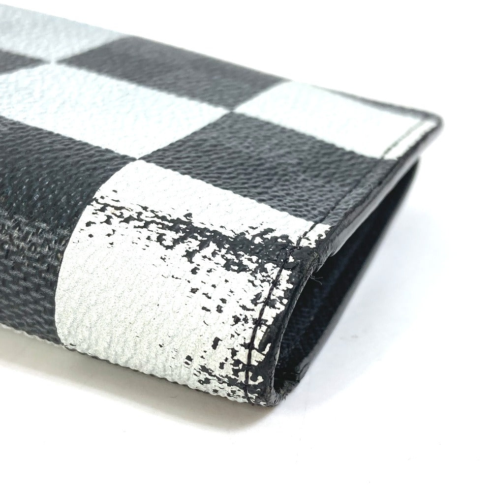 LOUIS VUITTON N40415 Damier Graphite Giant Portefeuille Brazza NM Bifold Long Wallet in Damier Canvas, Men's, Black