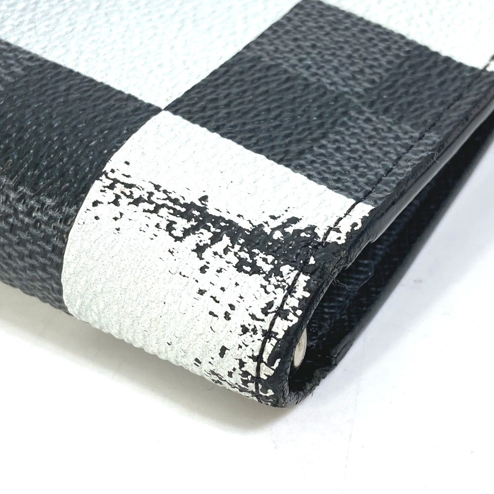 LOUIS VUITTON N40415 Damier Graphite Giant Portefeuille Brazza NM Bifold Long Wallet in Damier Canvas, Men's, Black