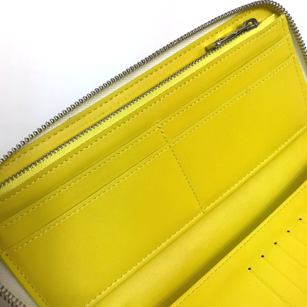 LOUIS VUITTON M80852 Logo Zippy Wallet Vertical Everyday LV Long Wallet in Taurillon Leather, Men's, Yellow