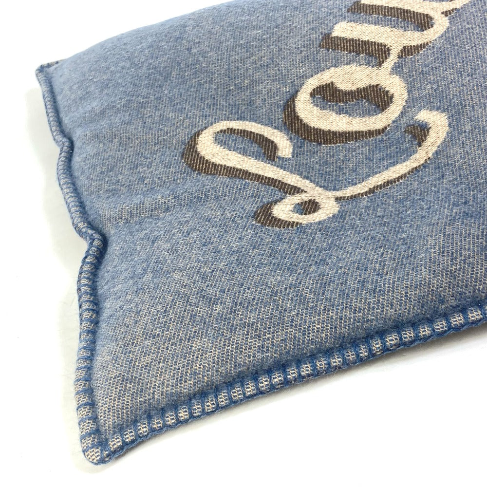 LOUIS VUITTON M70336 Logo Pillow, Interior Cushion, Wool, Women's, Navy