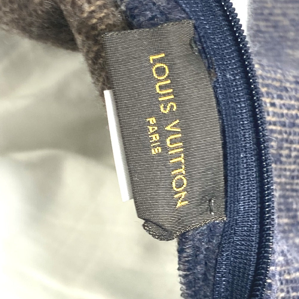 LOUIS VUITTON M70336 Logo Pillow, Interior Cushion, Wool, Women's, Navy