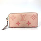 LOUIS VUITTON M80403 Monogram Empreinte by the Pool Zippy Wallet in Monogram Empreinte Leather, Bouton de Rose and Pink