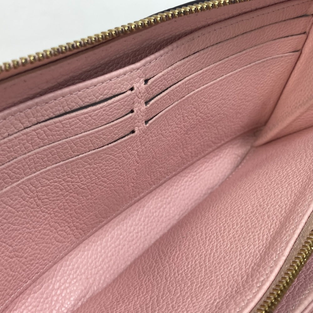LOUIS VUITTON M80403 Monogram Empreinte by the Pool Zippy Wallet in Monogram Empreinte Leather, Bouton de Rose and Pink