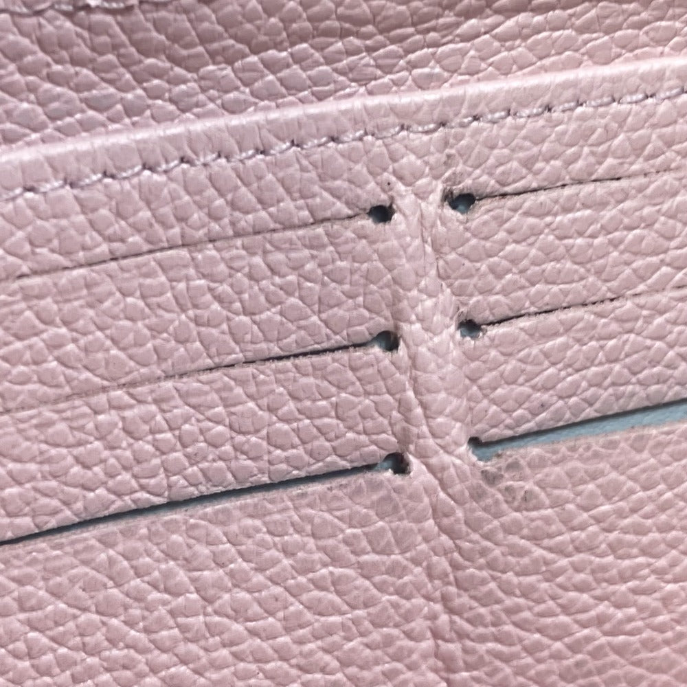 LOUIS VUITTON M80403 Monogram Empreinte by the Pool Zippy Wallet in Monogram Empreinte Leather, Bouton de Rose and Pink