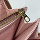 LOUIS VUITTON M80403 Monogram Empreinte by the Pool Zippy Wallet in Monogram Empreinte Leather, Bouton de Rose and Pink