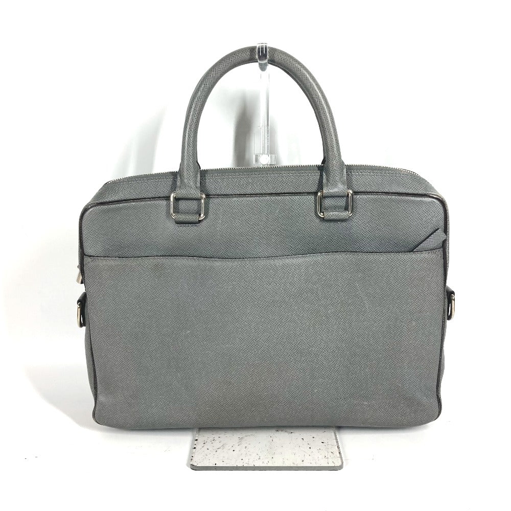 LOUIS VUITTON M32711 Taiga Porte-Document Business PDB Document Bag Briefcase Business Bag in Taiga Leather, Men's Glacier Gray
