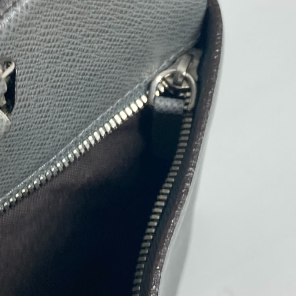 LOUIS VUITTON M32711 Taiga Porte-Document Business PDB Document Bag Briefcase Business Bag in Taiga Leather, Men's Glacier Gray