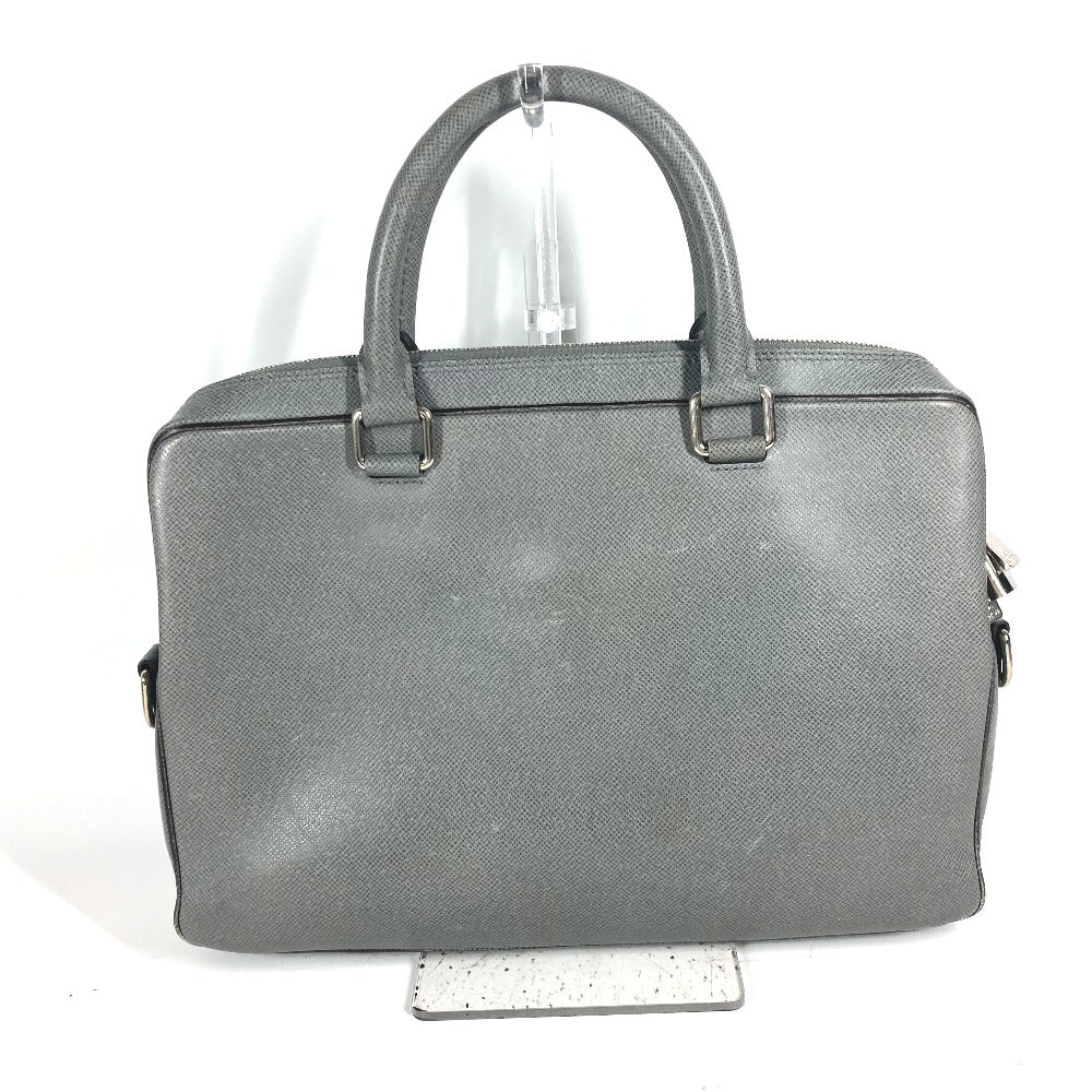 LOUIS VUITTON M32711 Taiga Porte-Document Business PDB Document Bag Briefcase Business Bag in Taiga Leather, Men's Glacier Gray