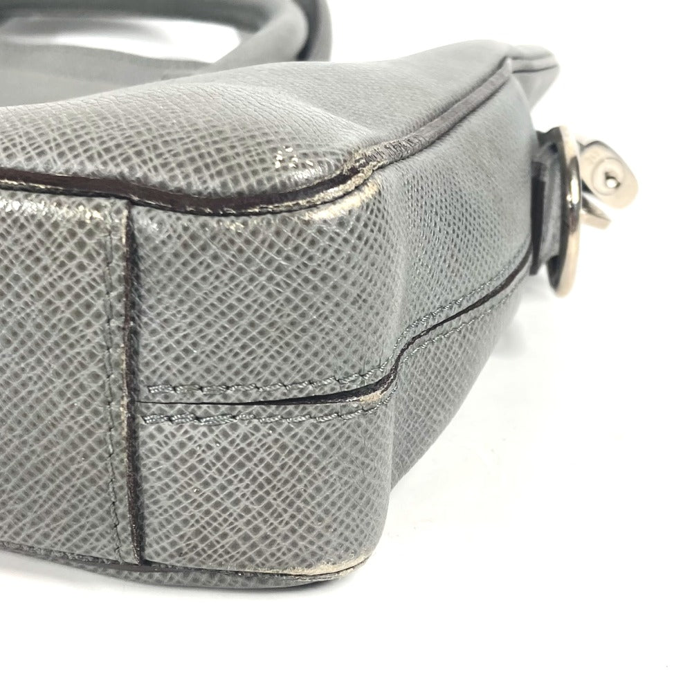 LOUIS VUITTON M32711 Taiga Porte-Document Business PDB Document Bag Briefcase Business Bag in Taiga Leather, Men's Glacier Gray