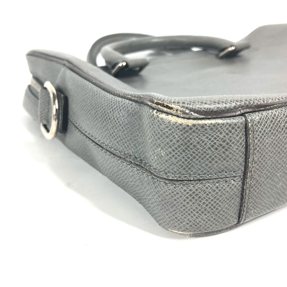 LOUIS VUITTON M32711 Taiga Porte-Document Business PDB Document Bag Briefcase Business Bag in Taiga Leather, Men's Glacier Gray