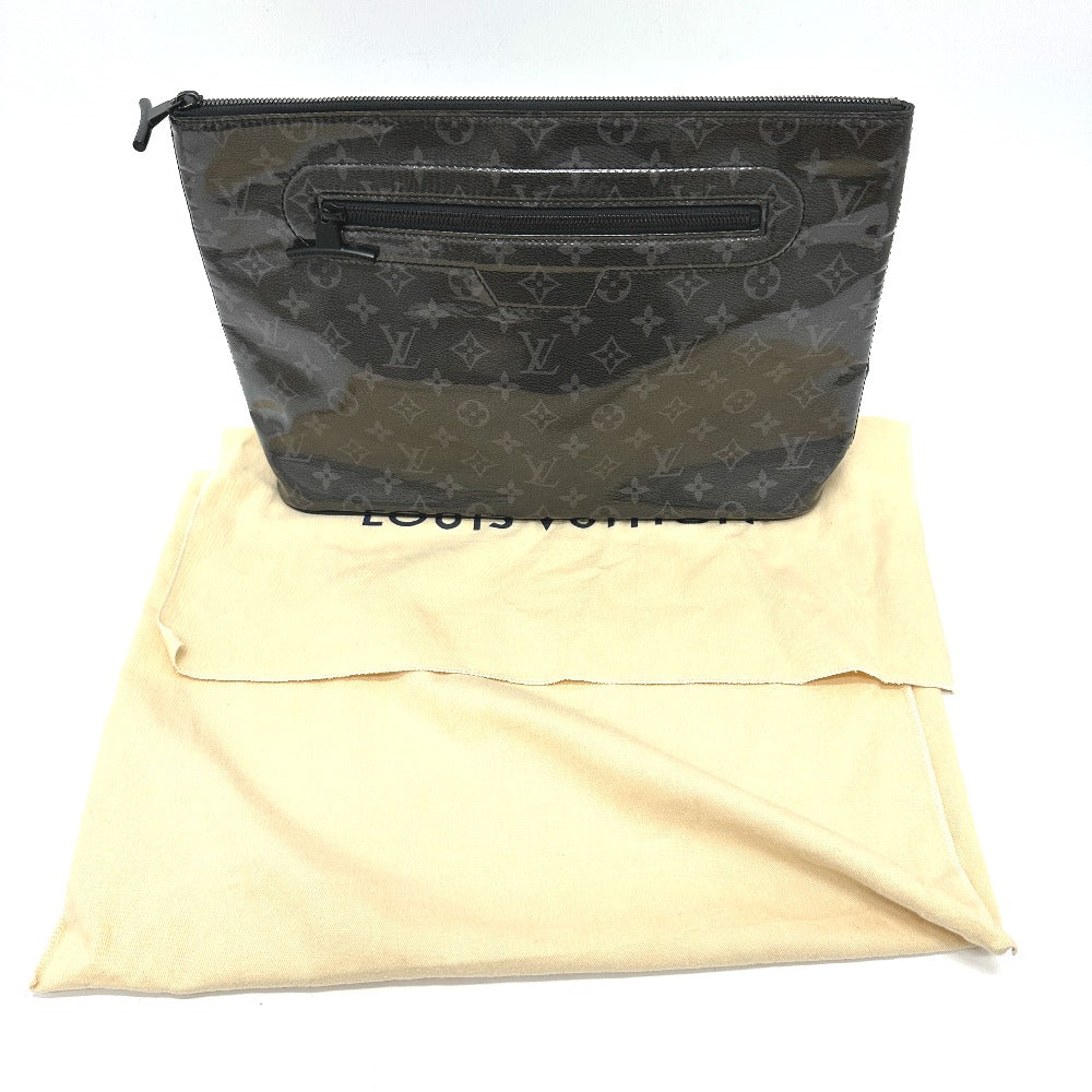 LOUIS VUITTON M63373 モノグラムエクリプスグレーズ ポシェット・コスモス 日本 東京 新宿伊勢丹限定 ポーチ クラッチバッグ ビニール メンズ ブラック