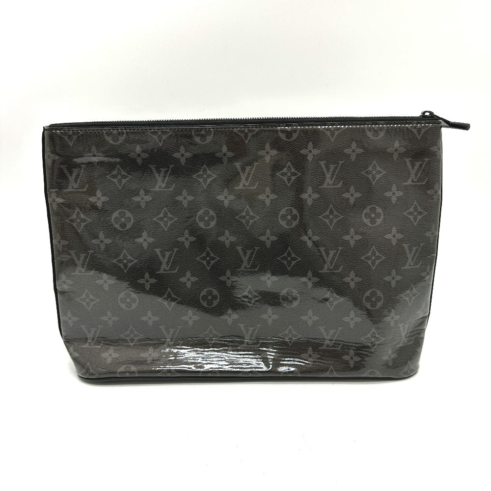 LOUIS VUITTON M63373 モノグラムエクリプスグレーズ ポシェット・コスモス 日本 東京 新宿伊勢丹限定 ポーチ クラッチバッグ ビニール メンズ ブラック
