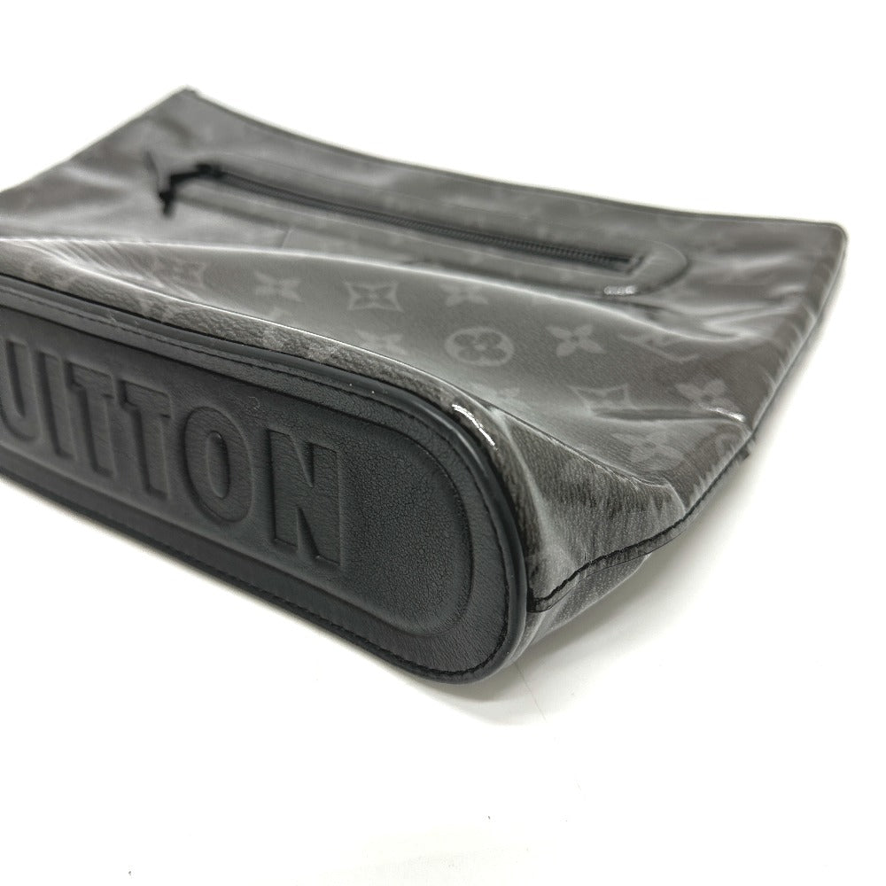 LOUIS VUITTON M63373 モノグラムエクリプスグレーズ ポシェット・コスモス 日本 東京 新宿伊勢丹限定 ポーチ クラッチバッグ ビニール メンズ ブラック