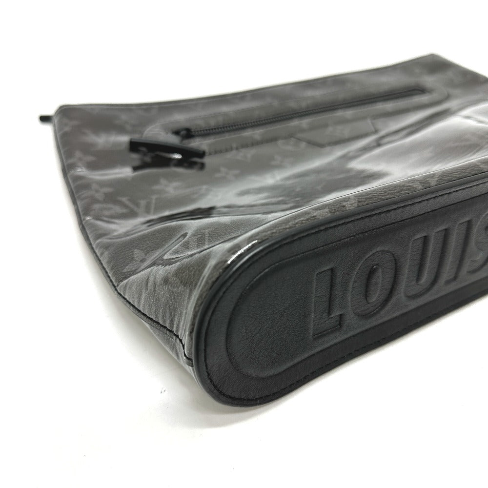 LOUIS VUITTON M63373 モノグラムエクリプスグレーズ ポシェット・コスモス 日本 東京 新宿伊勢丹限定 ポーチ クラッチバッグ ビニール メンズ ブラック