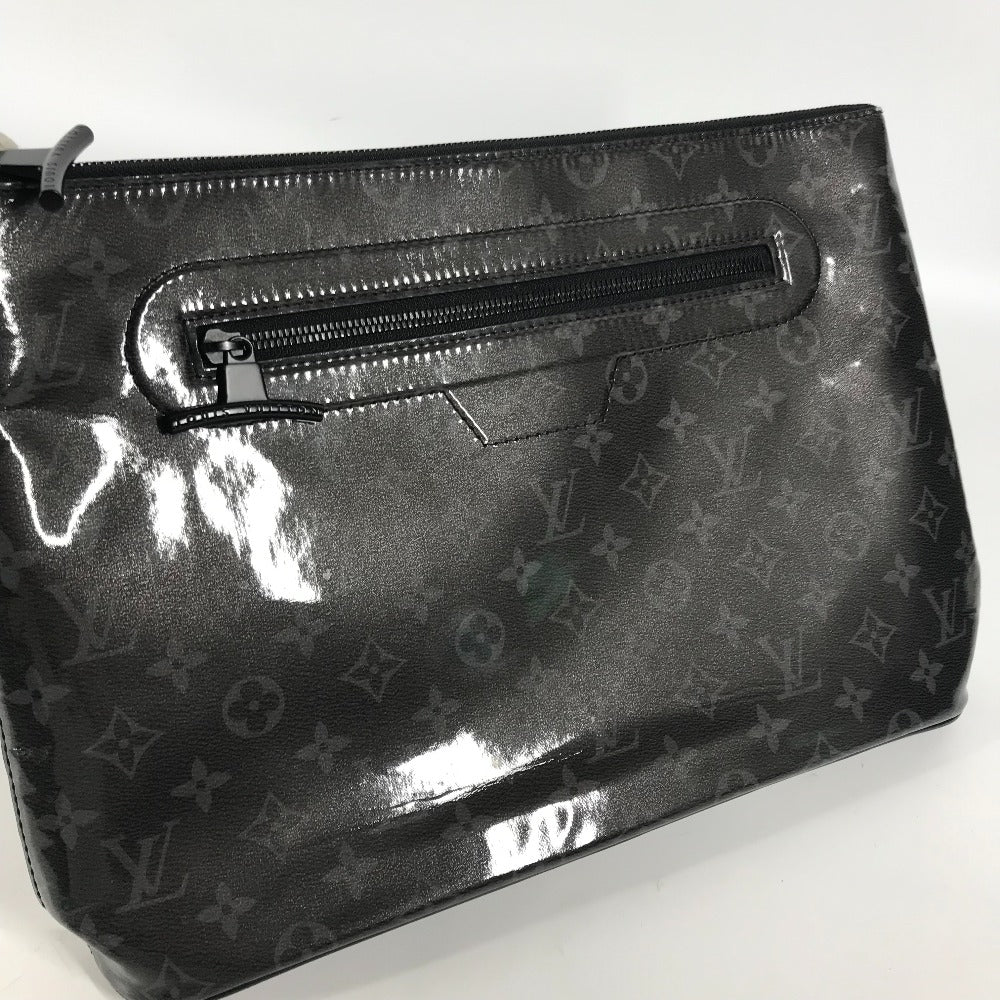 LOUIS VUITTON M63373 モノグラムエクリプスグレーズ 日本 東京 新宿伊勢丹限定 ポシェット・コスモス カバン ポーチ クラッチバッグ ビニール メンズ ブラック