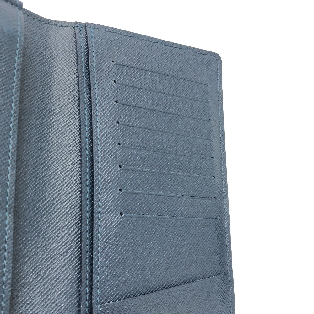 LOUIS VUITTON M64010 タイガストライプ ポルトフォイユ・ブラザ 長財布 財布 ウォレット 長財布 レザー レディース ブルー
