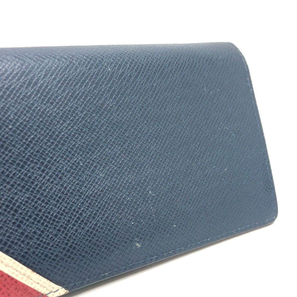 LOUIS VUITTON M64010 タイガストライプ ポルトフォイユ・ブラザ 長財布 財布 ウォレット 長財布 レザー レディース ブルー