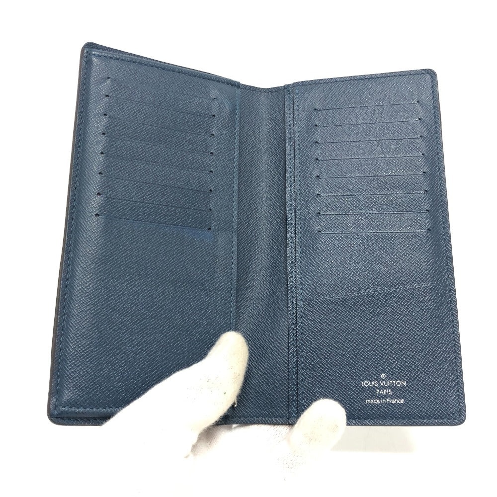 LOUIS VUITTON M64010 タイガストライプ ポルトフォイユ・ブラザ 長財布 財布 ウォレット 長財布 レザー レディース ブルー