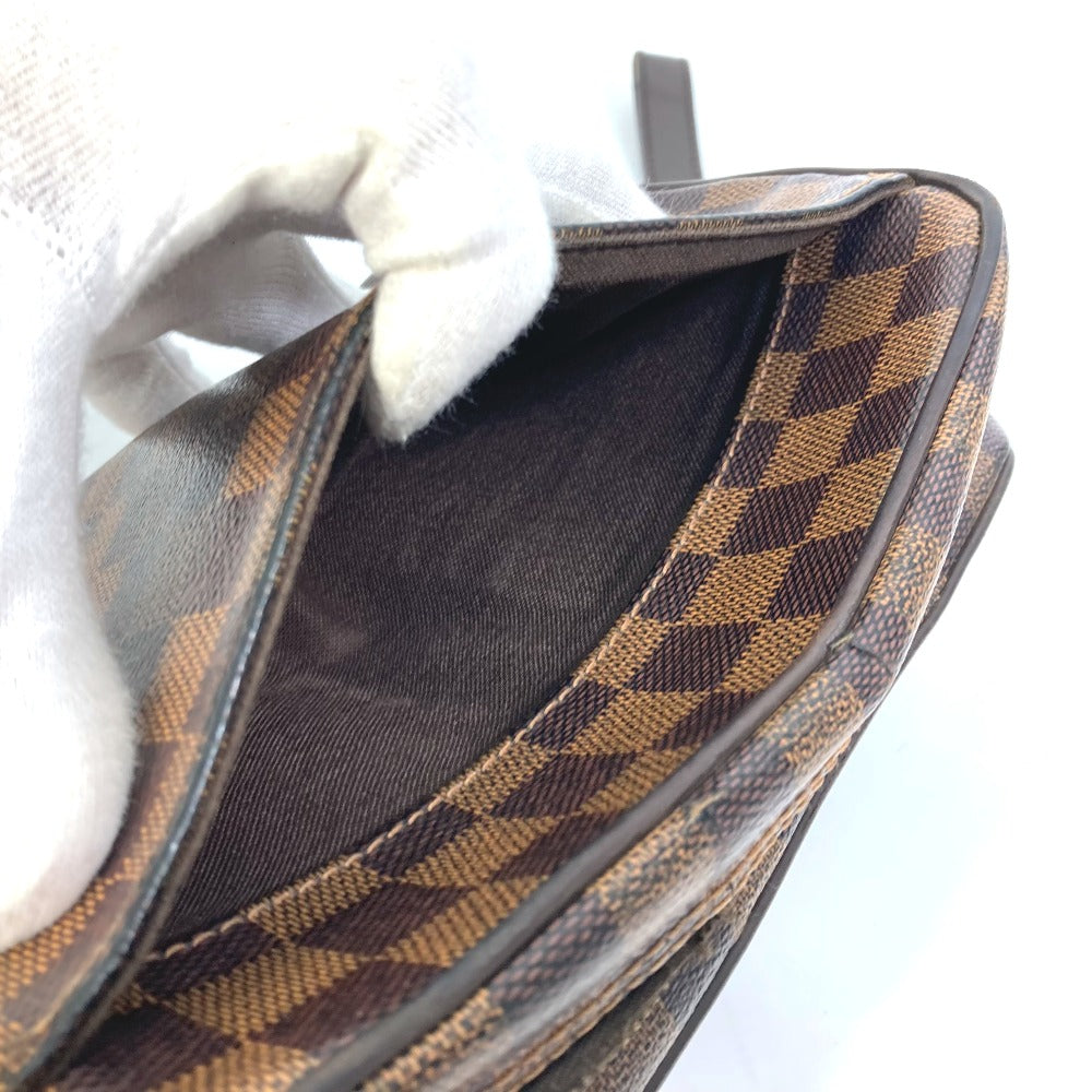 LOUIS VUITTON N41219 ダミエ ポシェット サンポール ポーチ ストラップ付 セカンドバッグ ダミエキャンバス メンズ エベヌ ブラウン