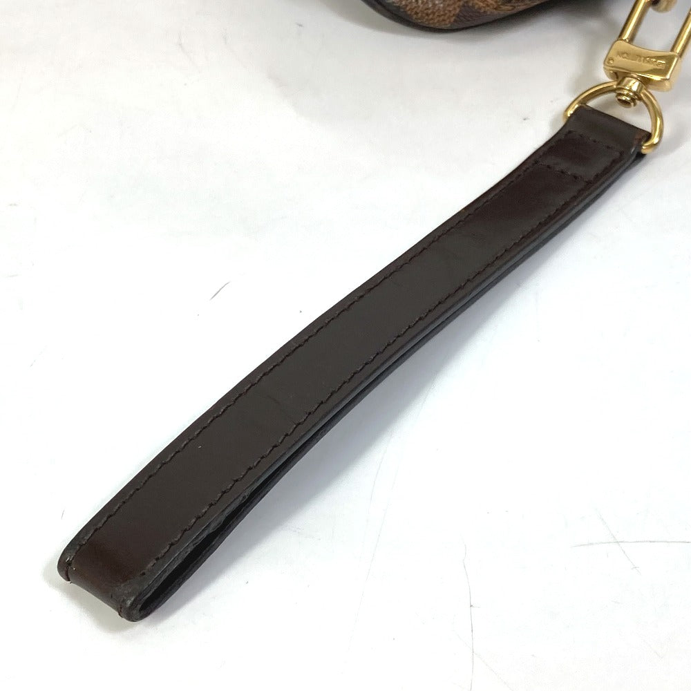 LOUIS VUITTON N41219 ダミエ ポシェット サンポール ポーチ ストラップ付 セカンドバッグ ダミエキャンバス メンズ エベヌ ブラウン
