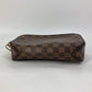 LOUIS VUITTON N41219 ダミエ ポシェット サンポール ポーチ ストラップ付 セカンドバッグ ダミエキャンバス メンズ エベヌ ブラウン