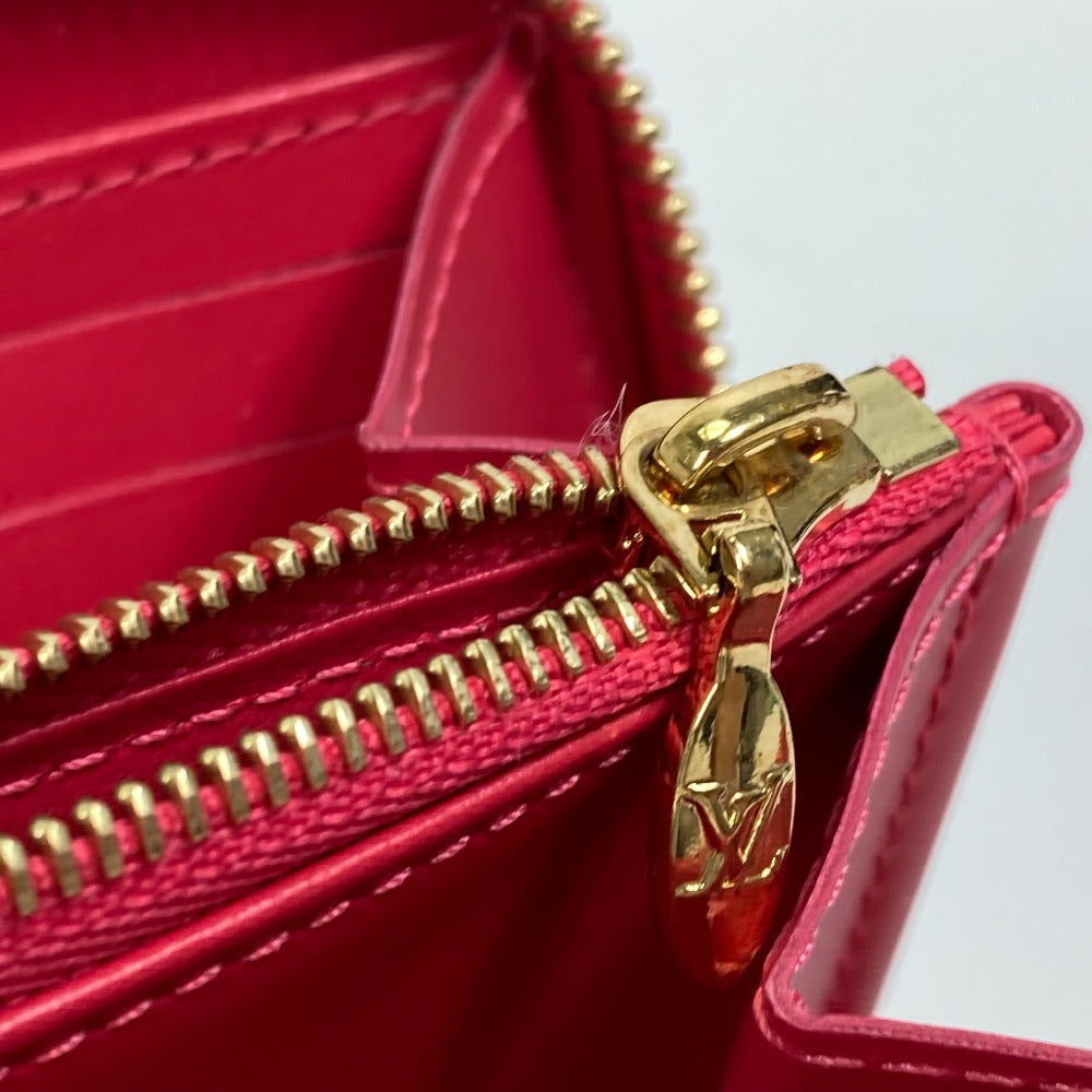 LOUIS VUITTON M81154 Monogram Vernis Zippy Wallet, 2022 Valentine's Day Limited Edition Long Wallet, Monogram Vernis, Women's, Fuchsia Neon Pink