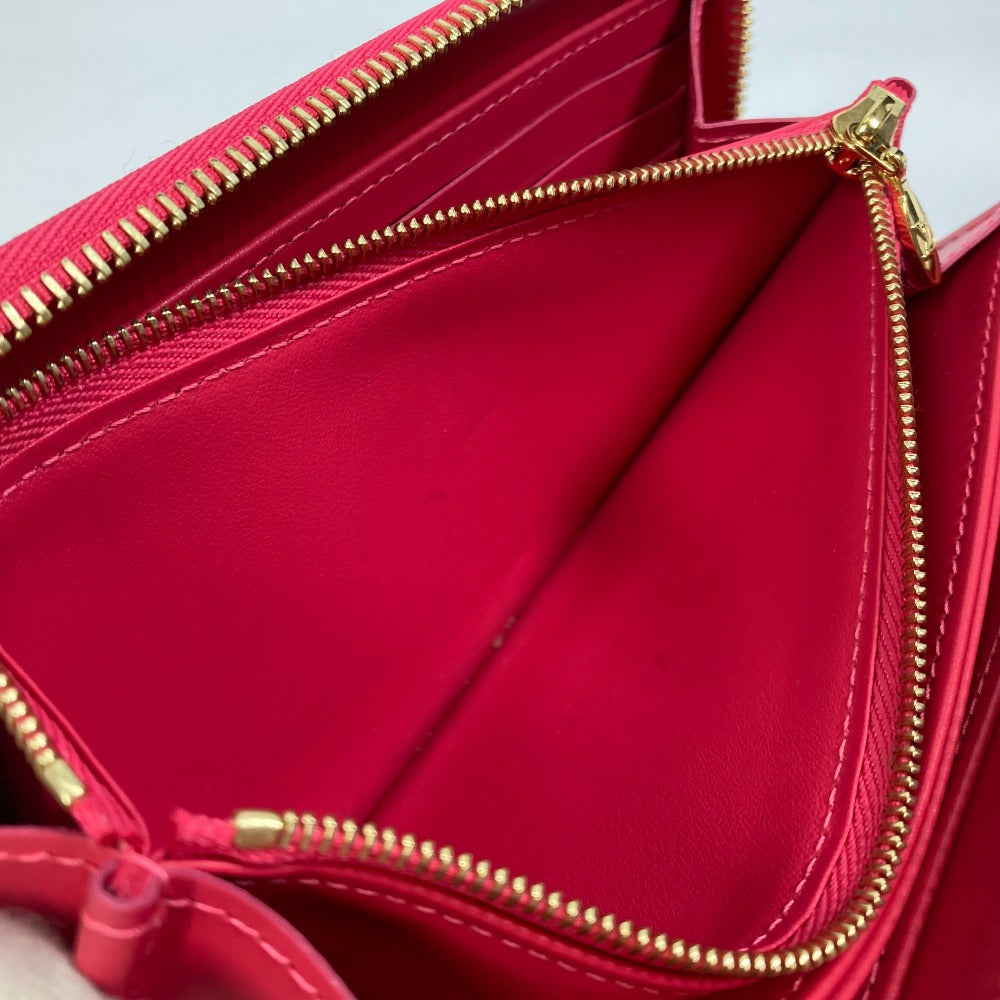 LOUIS VUITTON M81154 Monogram Vernis Zippy Wallet, 2022 Valentine's Day Limited Edition Long Wallet, Monogram Vernis, Women's, Fuchsia Neon Pink
