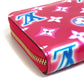 LOUIS VUITTON M81154 Monogram Vernis Zippy Wallet, 2022 Valentine's Day Limited Edition Long Wallet, Monogram Vernis, Women's, Fuchsia Neon Pink