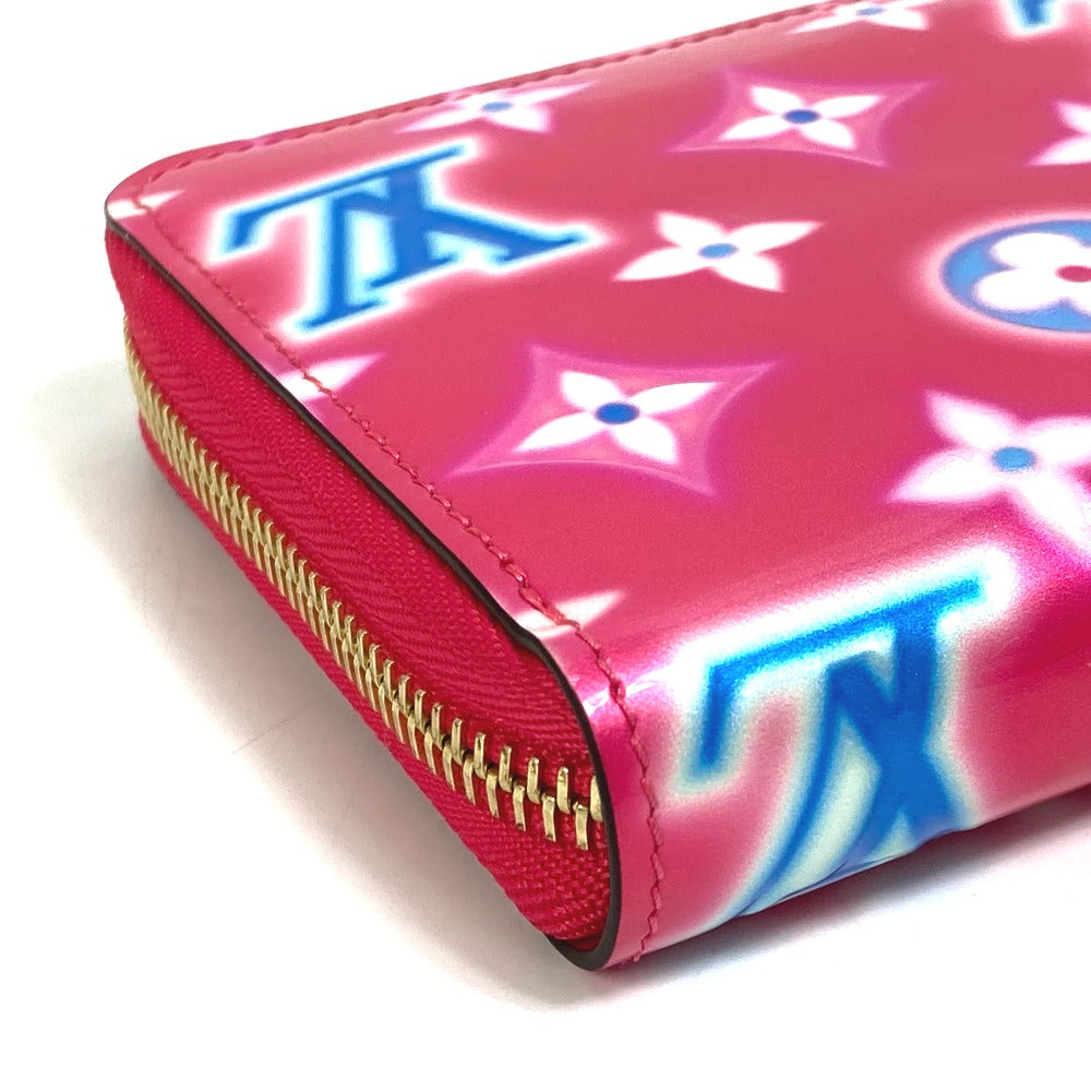 LOUIS VUITTON M81154 Monogram Vernis Zippy Wallet, 2022 Valentine's Day Limited Edition Long Wallet, Monogram Vernis, Women's, Fuchsia Neon Pink