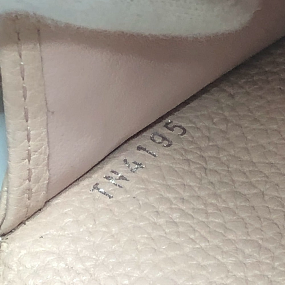 LOUIS VUITTON M60145 Monogram Mahina Portefeuille Iris Long Wallet in Monogram Mahina Leather, Magnolia Pink