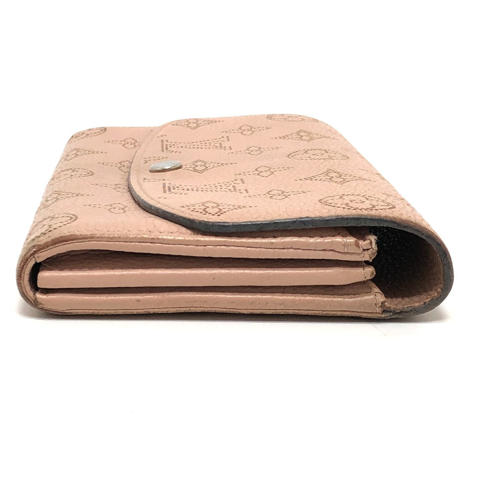 LOUIS VUITTON M60145 Monogram Mahina Portefeuille Iris Long Wallet in Monogram Mahina Leather, Magnolia Pink
