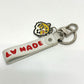 LOUIS VUITTON MP3225 NIGO Collaboration Dragonne LV MADE Strap Bag Charm Keychain Leather Men's White