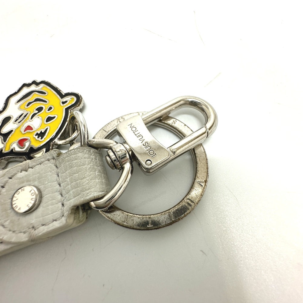 LOUIS VUITTON MP3225 NIGO Collaboration Dragonne LV MADE Strap Bag Charm Keychain Leather Men's White