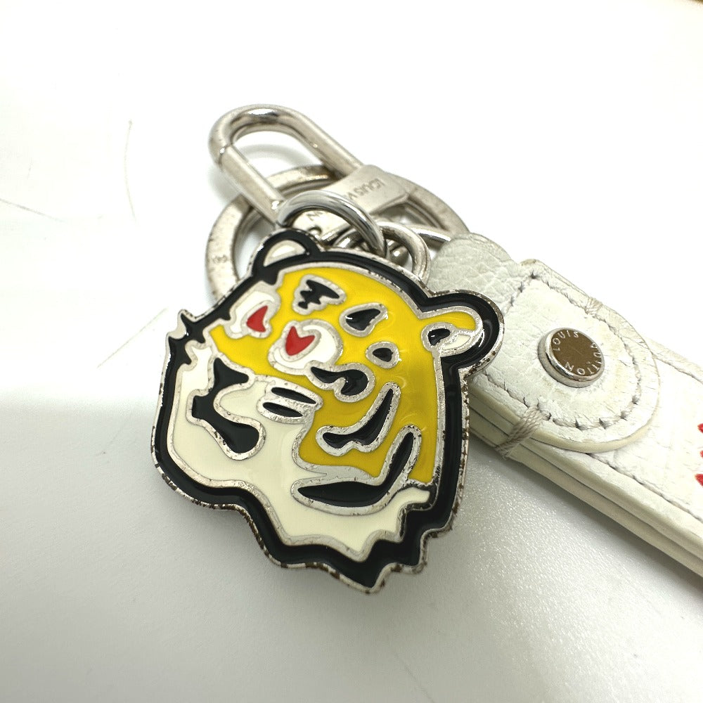 LOUIS VUITTON MP3225 NIGO Collaboration Dragonne LV MADE Strap Bag Charm Keychain Leather Men's White