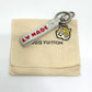 LOUIS VUITTON MP3225 NIGO Collaboration Dragonne LV MADE Strap Bag Charm Keychain Leather Men's White
