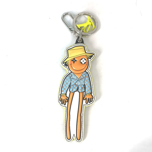 LOUIS VUITTON MP2922 LVフレンズ モノグラム ポルト クレ LVスケアクロウ バッグチャーム キーホルダー レザー メンズ マルチカラー
