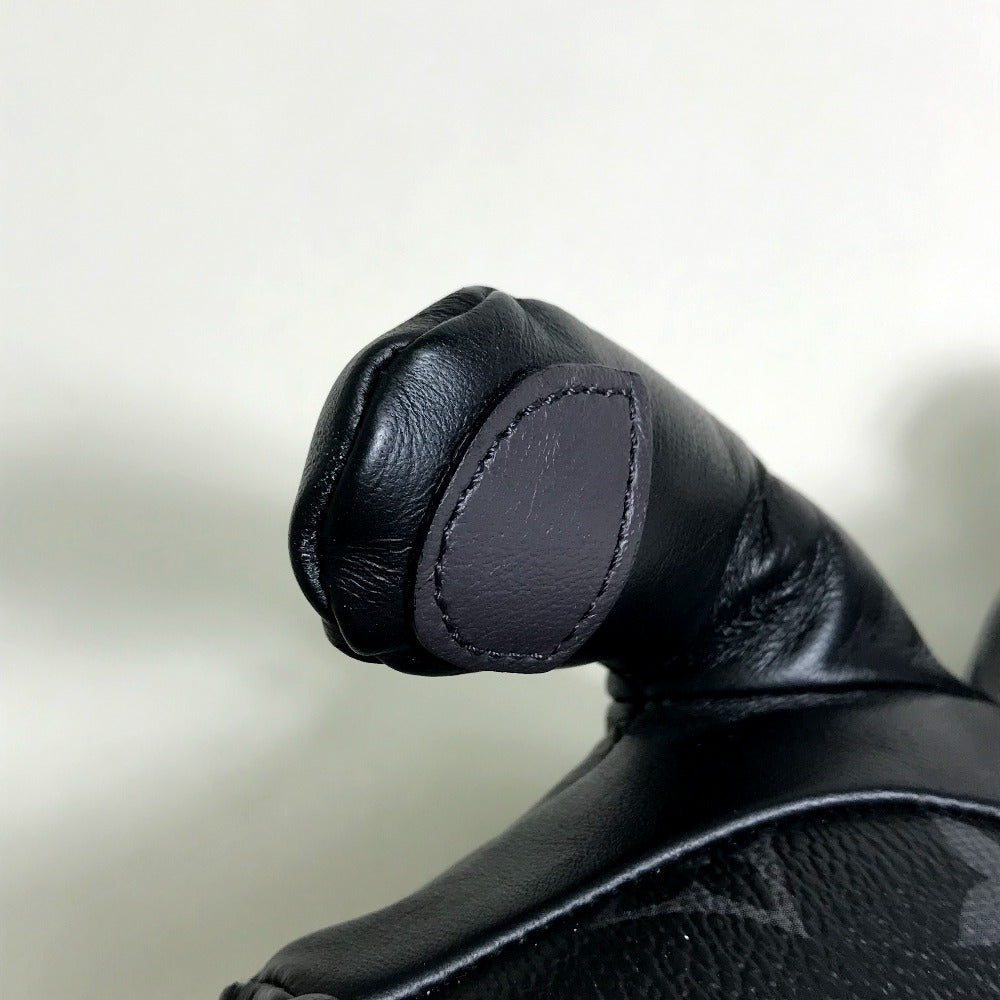LOUIS VUITTON GI0184 Monogram Eclipse by Hiroshi Fujiwara, Dudurui Fragment Teddy Bear, Stuffed Animal, Doll, Object, Monogram Eclipse Canvas, Unisex, Black