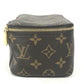 LOUIS VUITTON M43688 Monogram Cube de Langemont PM Makeup Pouch, Monogram Canvas, Women's, Brown