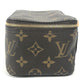 LOUIS VUITTON M43688 Monogram Cube de Langemont PM Makeup Pouch, Monogram Canvas, Women's, Brown