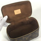 LOUIS VUITTON M43688 Monogram Cube de Langemont PM Makeup Pouch, Monogram Canvas, Women's, Brown