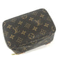 LOUIS VUITTON M43688 Monogram Cube de Langemont PM Makeup Pouch, Monogram Canvas, Women's, Brown