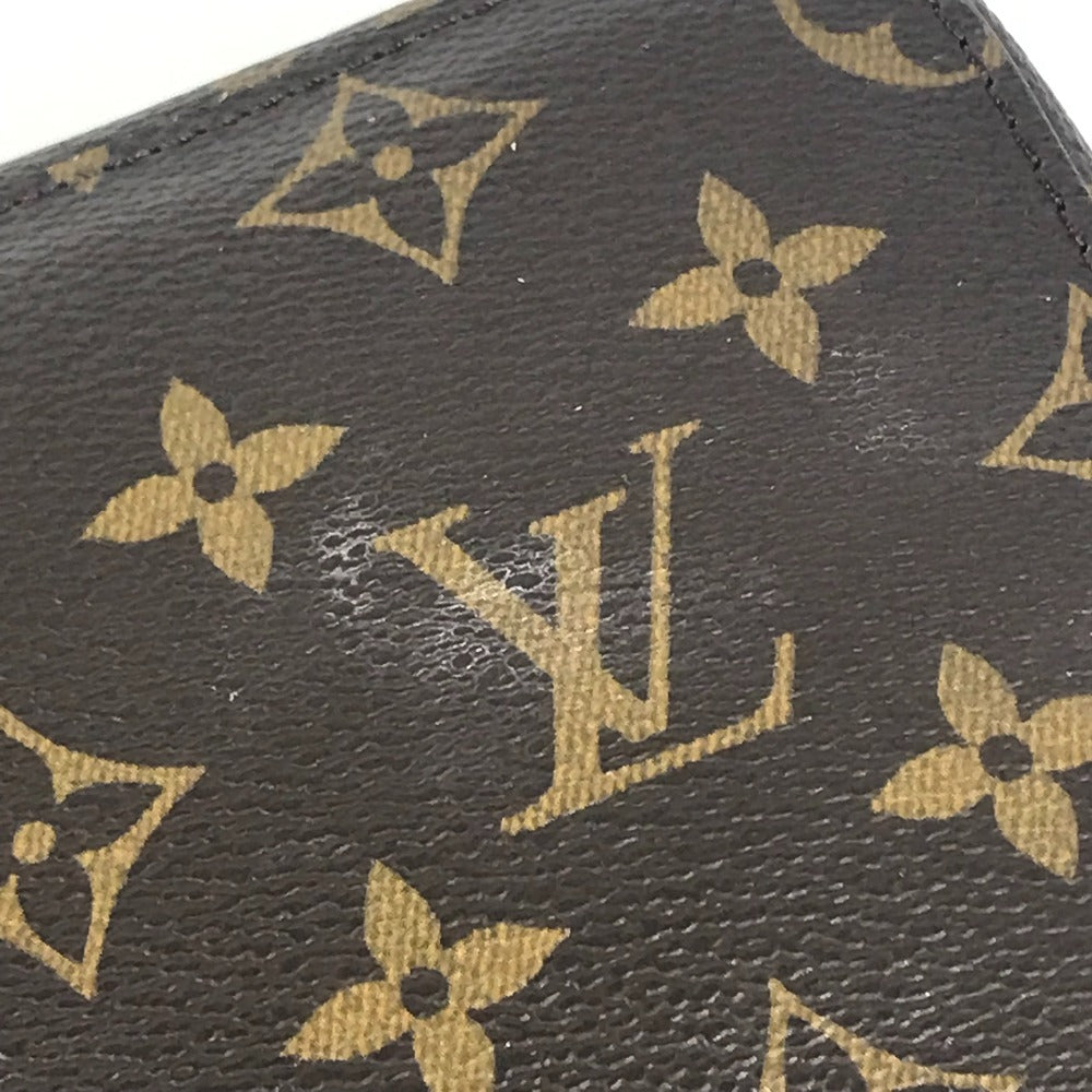 LOUIS VUITTON M43688 Monogram Cube de Langemont PM Makeup Pouch, Monogram Canvas, Women's, Brown