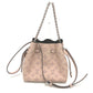 LOUIS VUITTON M57068 Monogram Mahina Bella 2-Way Bag, Drawstring Bag, Chain Shoulder Bag, Monogram Mahina Leather, Women's, Magnolia Pink