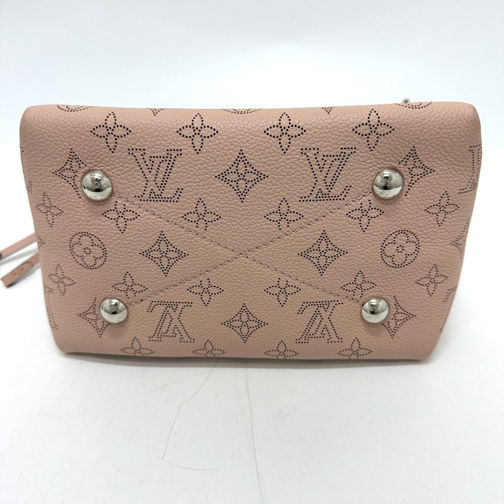 LOUIS VUITTON M57068 Monogram Mahina Bella 2-Way Bag, Drawstring Bag, Chain Shoulder Bag, Monogram Mahina Leather, Women's, Magnolia Pink