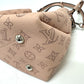 LOUIS VUITTON M57068 Monogram Mahina Bella 2-Way Bag, Drawstring Bag, Chain Shoulder Bag, Monogram Mahina Leather, Women's, Magnolia Pink