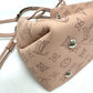 LOUIS VUITTON M57068 Monogram Mahina Bella 2-Way Bag, Drawstring Bag, Chain Shoulder Bag, Monogram Mahina Leather, Women's, Magnolia Pink