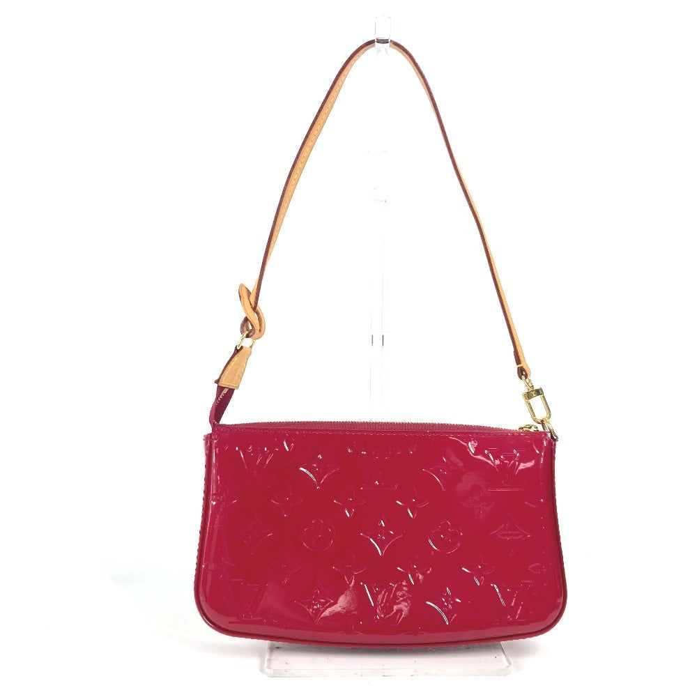 LOUIS VUITTON M91574 モノグラムヴェルニ ポシェット アクセソワール 2WAYバッグ ハンドバッグ 肩掛け ショルダーバッグ モノグラムヴェルニ レディース ローズアンディアン ピンク