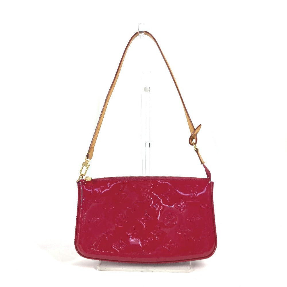 LOUIS VUITTON M91574 モノグラムヴェルニ ポシェット アクセソワール 2WAYバッグ ハンドバッグ 肩掛け ショルダーバッグ モノグラムヴェルニ レディース ローズアンディアン ピンク