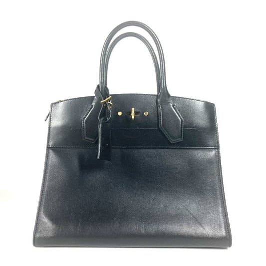 LOUIS VUITTON M53015 カバン シティ スティーマー MM ハンドバッグ レザー レディース ノワール ブラック